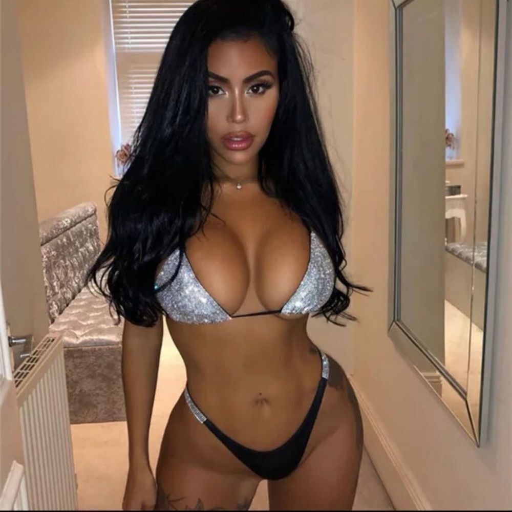 Brazilian Bling Crystal Bikini 2-piece Swimsuit